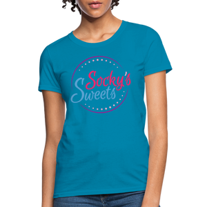 Open image in slideshow, Socky&#39;s Sweets Women&#39;s T-Shirt - turquoise
